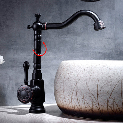 Rynx | Glam Style Basin Faucet with Swivel Spout and Lever Handle