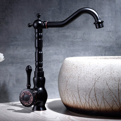 Rynx | Glam Style Basin Faucet with Swivel Spout and Lever Handle