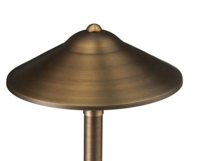 Rynx | Volt Max Spread 12V Brass Path Light - 25" Height, Bronze For Outdoor Path & Garden