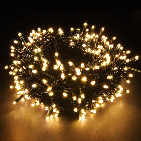 Rynx | 100-1000 Led Christmas Tree Lights, Low Voltage Enchanting Light String With 8 Modes, Ideal For Christmas Trees, Garden, Home, Party, Halloween Festival Decor (Warm White, 200 Leds)