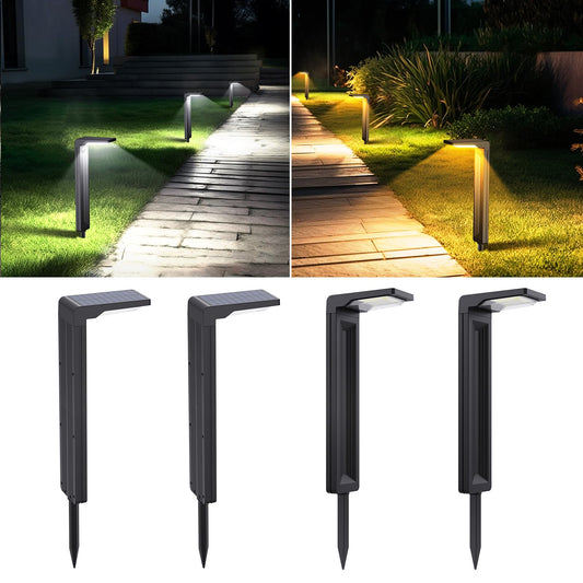 Rynx | Sunvivo Solar Path Light, 2 Modes (Cool White/Warm White), Bright Solar Light Outdoor Waterproof, Perfect Guiding Light Or Decor For Pathway, Driveway, Sidewalk, Backyard, Garden, Lawn, Event (4 Pack)