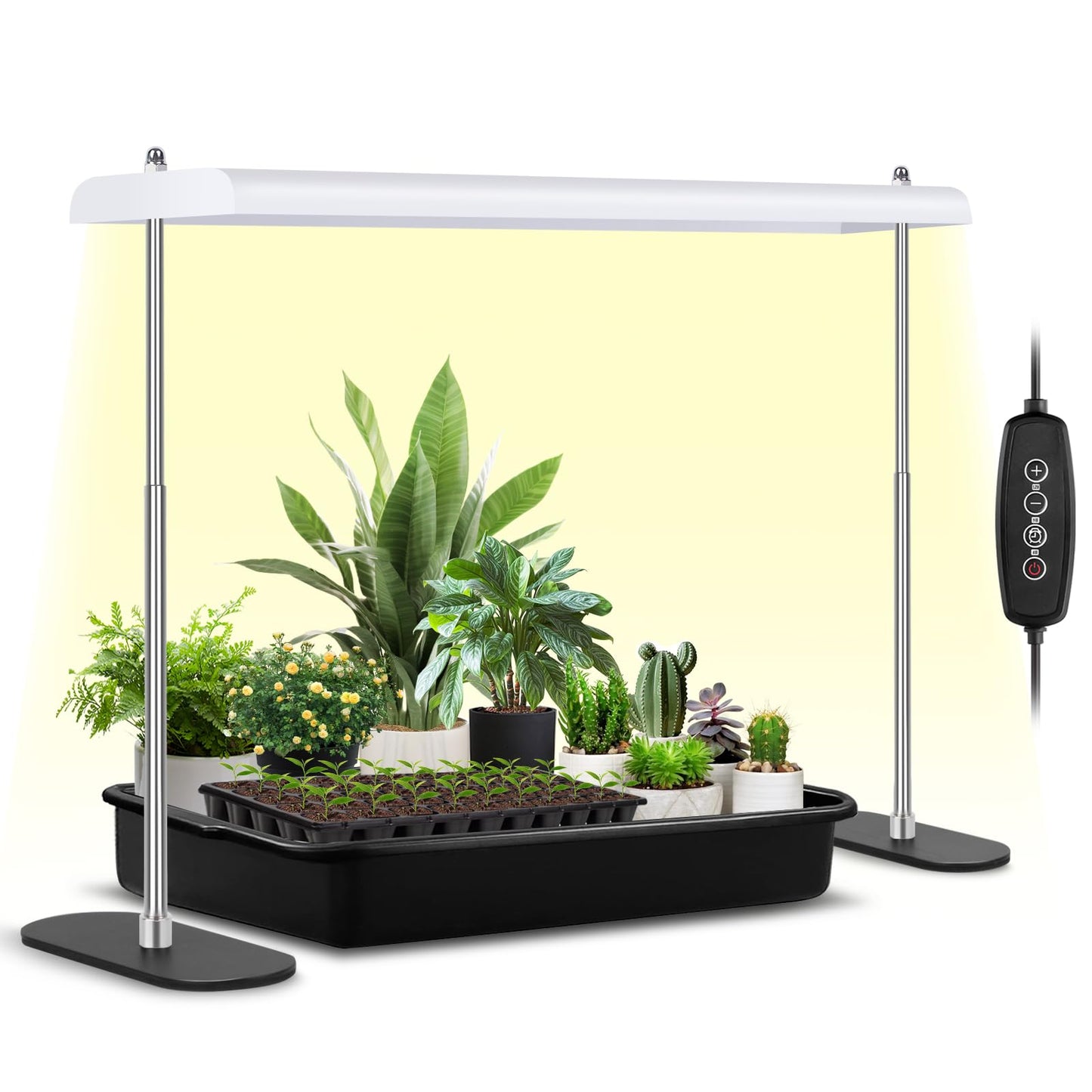 Rynx | Foxgarden® Growth Light Stand, Advanced Led Plant Growth Lighting With 4/8/12T Timer, 6 Dimming Options, And Adjustable Height - Optimal For Indoor Plants In Seed, Vegetative, And Flowering Stages