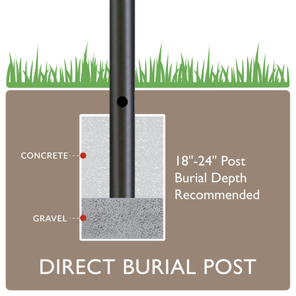 Rynx | Design House Bronze Outdoor Lamp Post, 80-Inch Traditional Style For Driveways & Porches