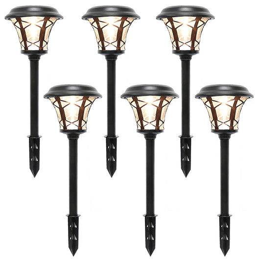 Rynx | Maggift 6 Pack Solar Powered Path Light, Strong Smd Led, Waterproof Stainless Steel, Warm White