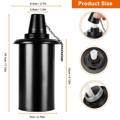 Rynx | Taotazon 16Oz Torch Holders - 4 Pack Recyclable Metal Lanterns For Garden & Patio