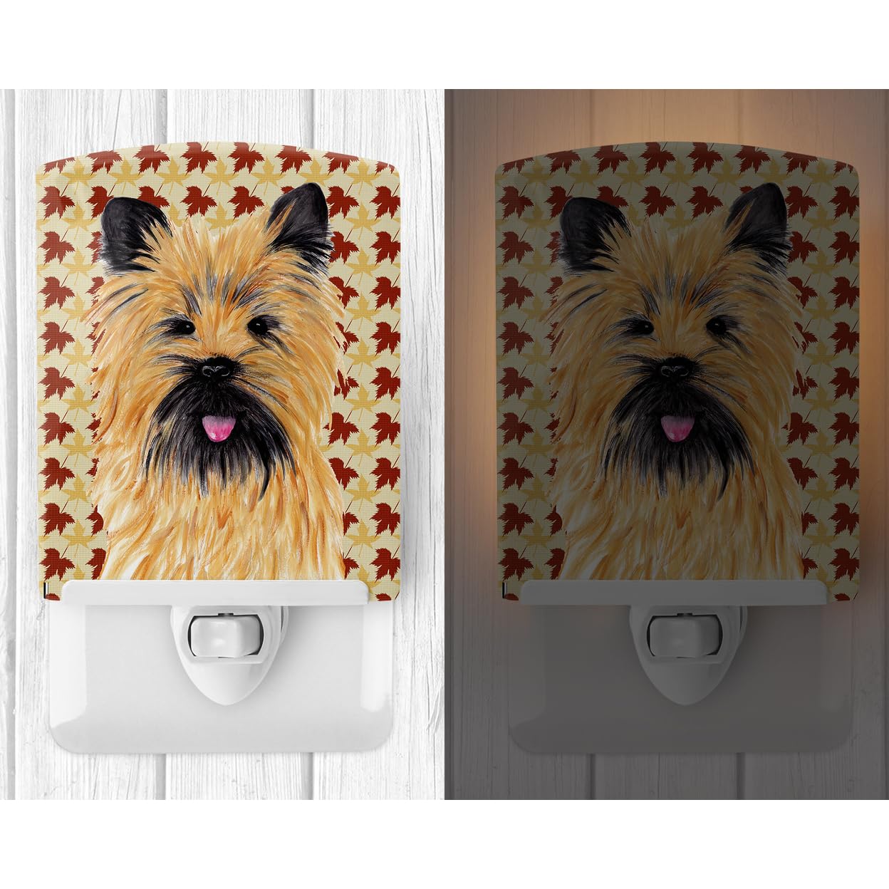 Rynx | Cairn Terrier Night light, Ceramic, 6X4X3, Ul-approved, Multicolored