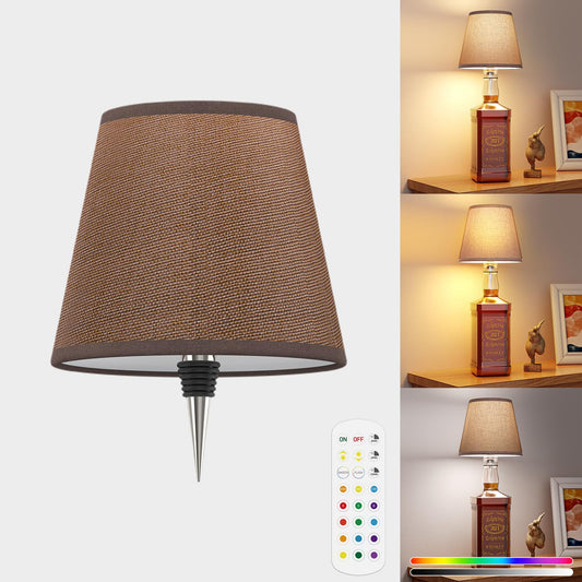 Rynx | Ularoom Small Battery-Powered Portable Wireless Lamp - Glass Table Lamp With LED Light Bulb, Wireless Desk Lamp For Home Decor, Bedroom