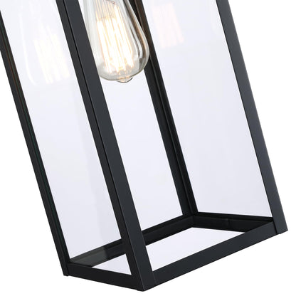 Rynx | Faymart 22" Dusk to Dawn Outdoor Wall Lamp with Photocell Sensor - Extra Large Metal Lantern