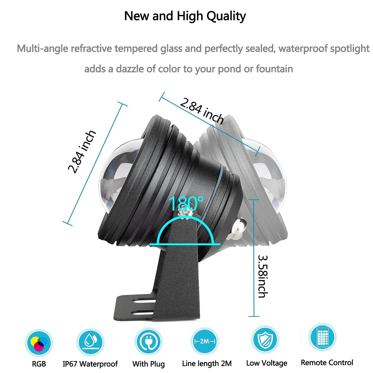 Rynx | Richsing Low Voltage Rgb Dimmable Led Spot Light, Ip67 Waterproof Landscape Light for Garden