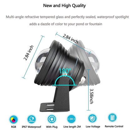 Rynx | Richsing Low Voltage Rgb Dimmable Led Spot Light, Ip67 Waterproof Landscape Light for Garden
