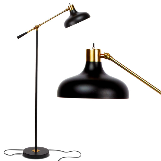 Rynx | Brightech Wyatt Led Floor Lamp, Industrial Floor Lamp For Living Rooms & Offices – Charming Country House Floor Lamp, Adjustable Head Standing Lamp For Bedroom Reading, Amazing Living Room Decor