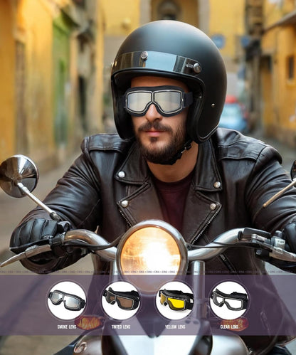 RYNX | Vintage-Motorcycle Glasses – Perfect Fit Over Your Glasses