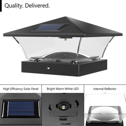 Rynx | Davinci Lighting Solar Post Cap Light - LED Light For 4X4 5X5 6X6 Fences & Terraces