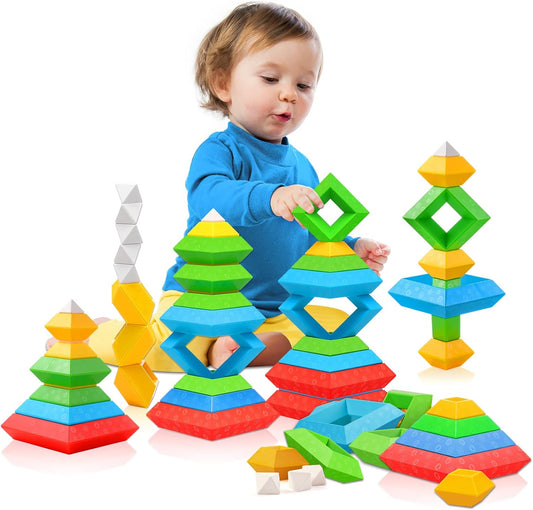 Rynx | Learning Pyramid Stacking Blocks – Creative, Safe & Decorative
