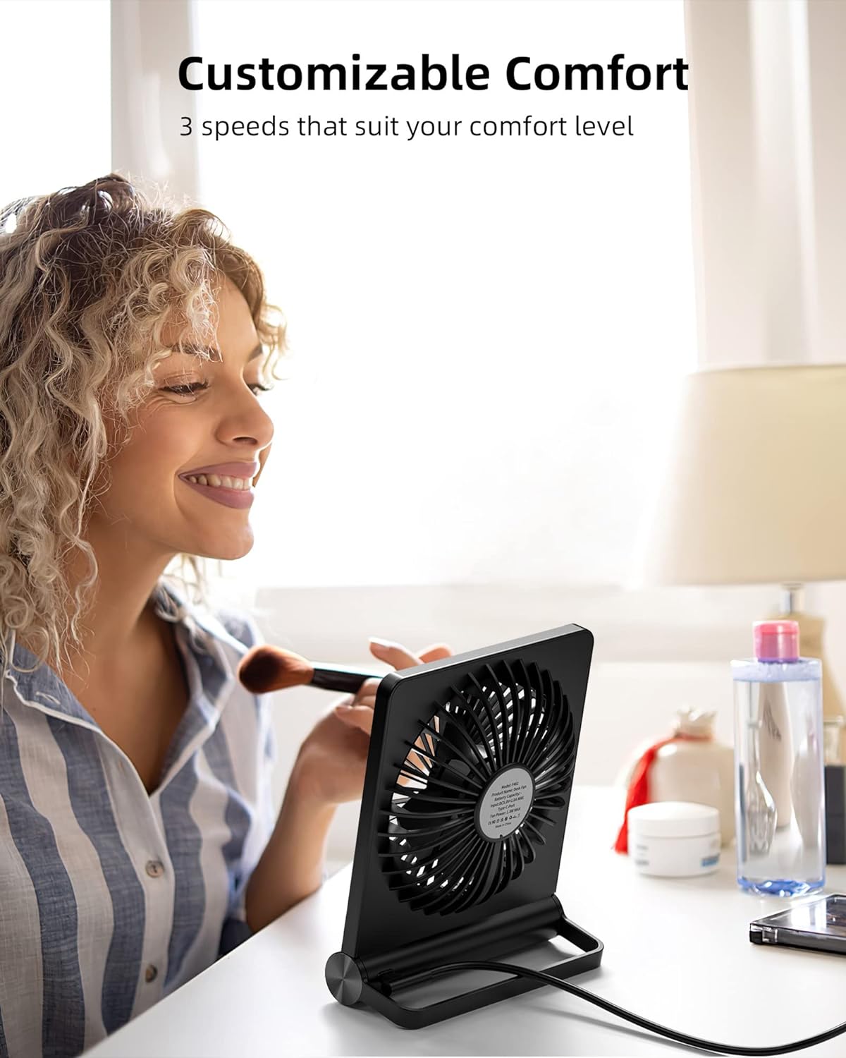 RYNX | Ultrastille Table Fan – Quiet Cooling for Small Spaces