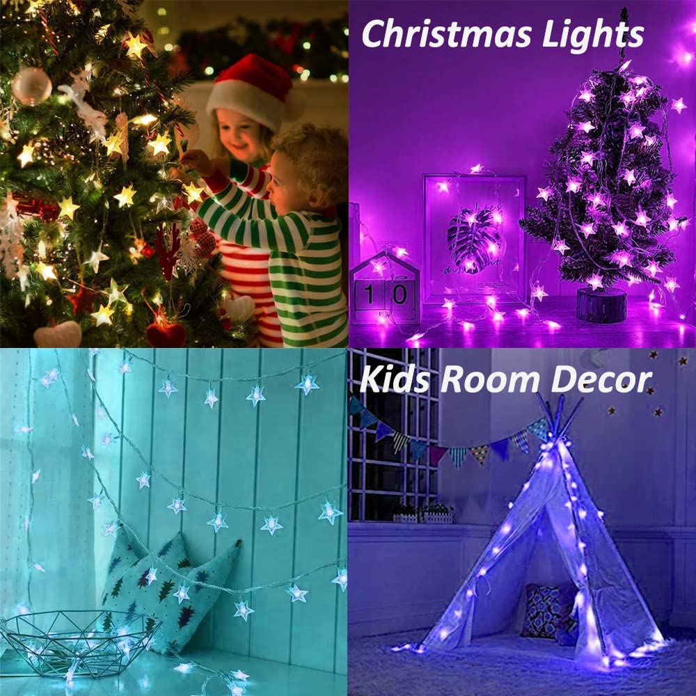 Rynx | Minetom 33Ft 100 Led Color Changing Star String Lights With Remote Control, Waterproof For Indoor/Outdoor Use