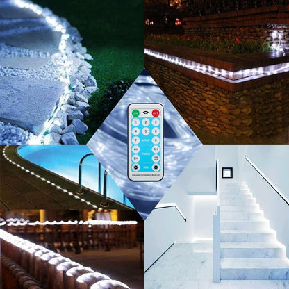 Rynx | Chinety 196Ft 600 Led Sun Sail Light - Waterproof Adventure Light For Garden, Terrace, Garden Decor