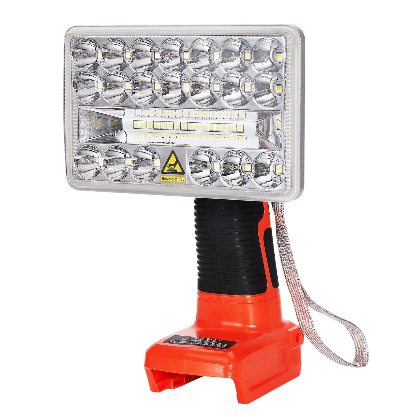 Rynx | Yex-Bur For Black And Decker 20V Light, Led Work Light For Black And Decker 20V, 18W 2000Lm Portable Spotlight Floodlight With Usb-A Port For Camping Car Repair Garage