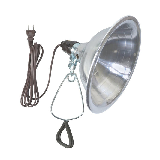 Rynx | Woods 150W Clamp Lamp Light With Aluminium Reflector, 6-Foot Cable, Red - Ul Listed, 8.5