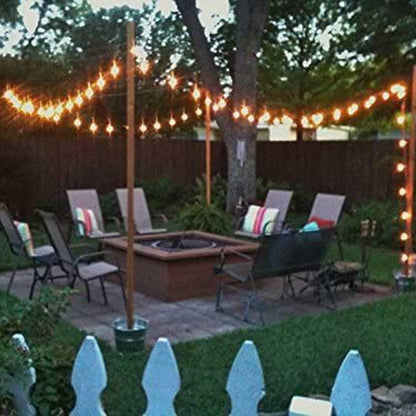 Rynx | Banord 96Ft Outdoor String Lights, 30 Dimmable Shatterproof Led Bulbs, Warm White, Waterproof