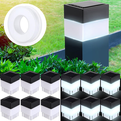 Rynx | Hicarer Solar Cell Hedge Post Chandeliers, 12 Pack 2X2In Led White Lights For Garden And Street Use
