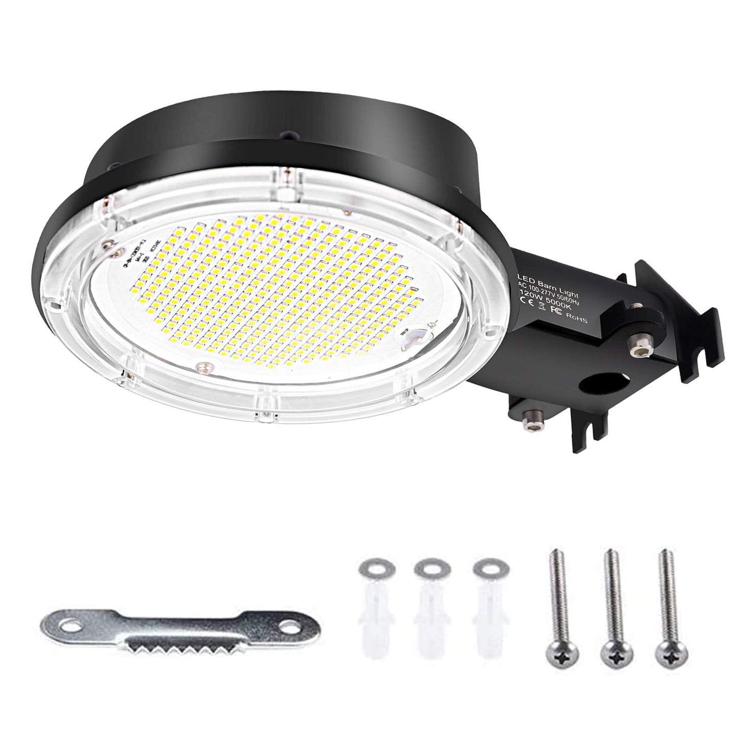 Rynx | Serwing 120W Led Barn Light - 16,800Lm Dusk To Dawn Outdoor Security Light, 5000K Waterproof