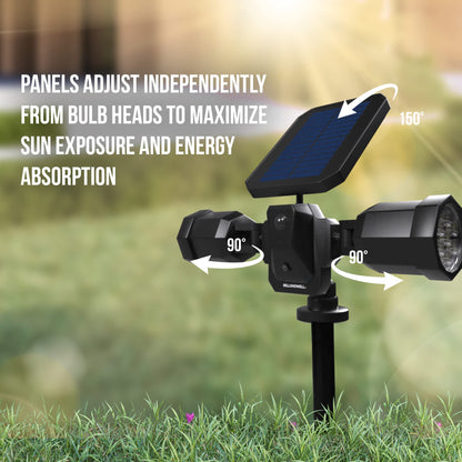 Rynx | Bell+Howell Solar lamp with motion sensor, 14 LED, waterproof for outdoor use