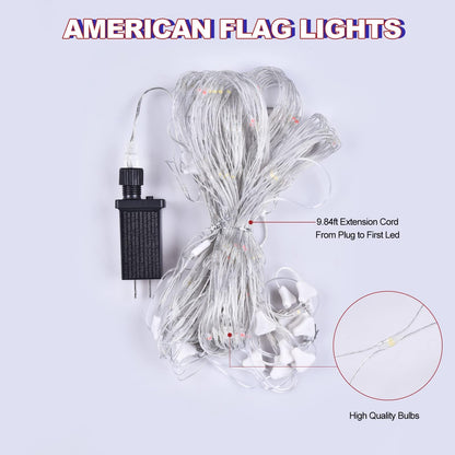 Rynx | Leisure World Led Texas Flag Net Light - 384 Patriotic Lights For Outdoor Decor, 8 Modes