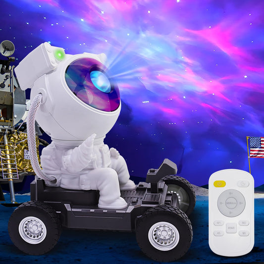 Rynx | Astronaut Roommate 360 Star Projector - Galaxy Nebula LED Night Light & Star Light Space Traveler Lamp Gift For Children & Adults