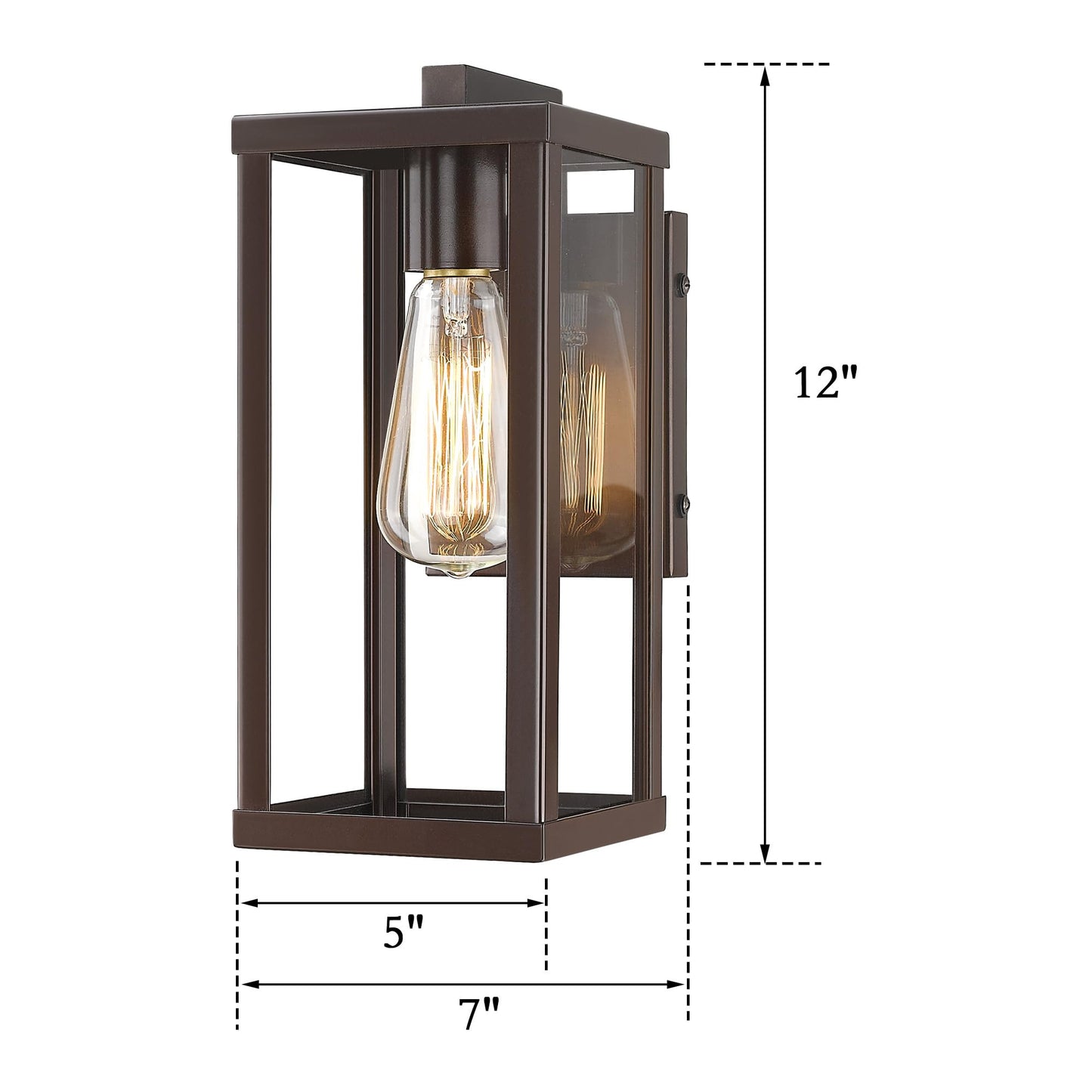 Rynx | Odeums Outdoor Wall Lamp - Waterproof Outdoor Wall Lighting in Oil-Brushed Bronze