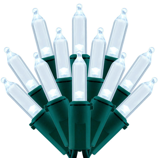Rynx | Sweet Shine 200 Connectors Cold White Led Christmas Lights, 66 Ft Green Wire, Ul Certified