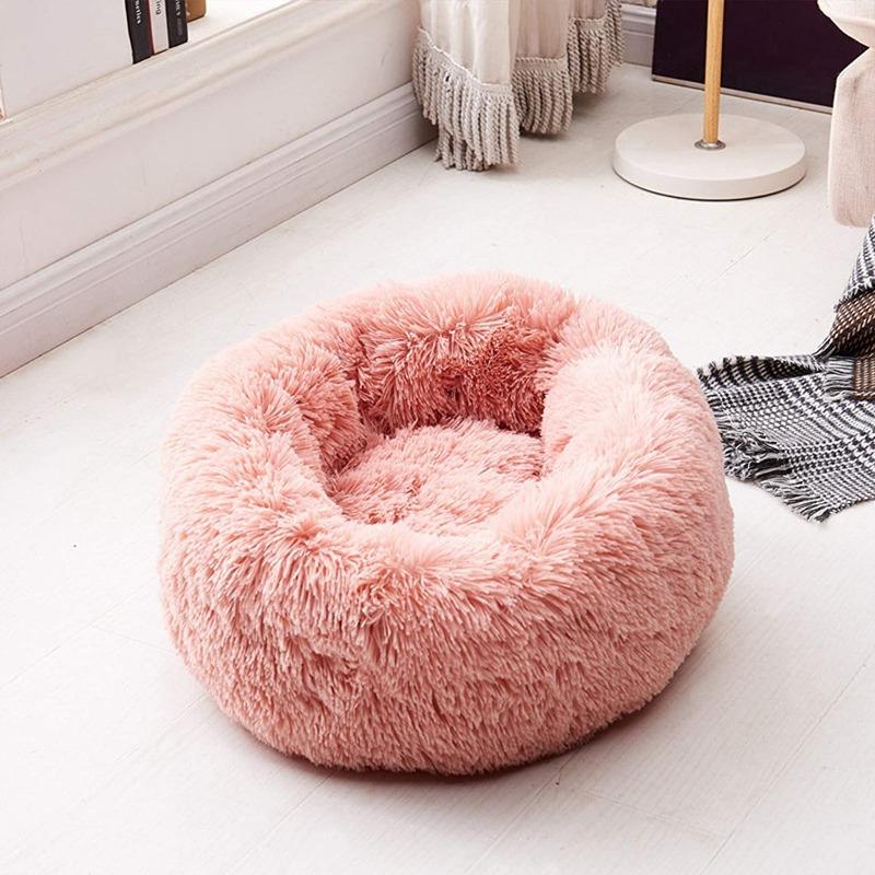 Rynx | PawNest Calming Donut Cat Bed | Round Plush Nest | Stress-Reducing & Cozy | Perfect for Cats & Small Dogs