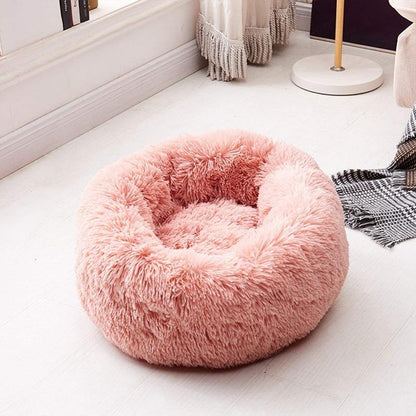 Rynx | PawNest Calming Donut Cat Bed | Round Plush Nest | Stress-Reducing & Cozy | Perfect for Cats & Small Dogs