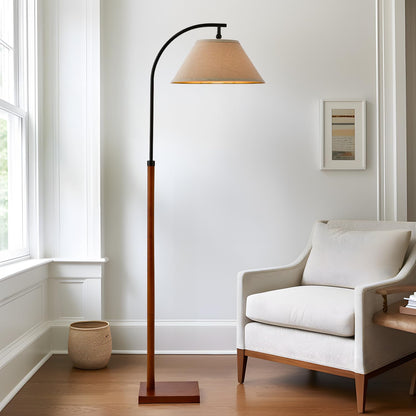 Rynx | G-Safava 63" Black Arc Floor Lamp with Foot Switch for Living Room & Bedroom Lighting