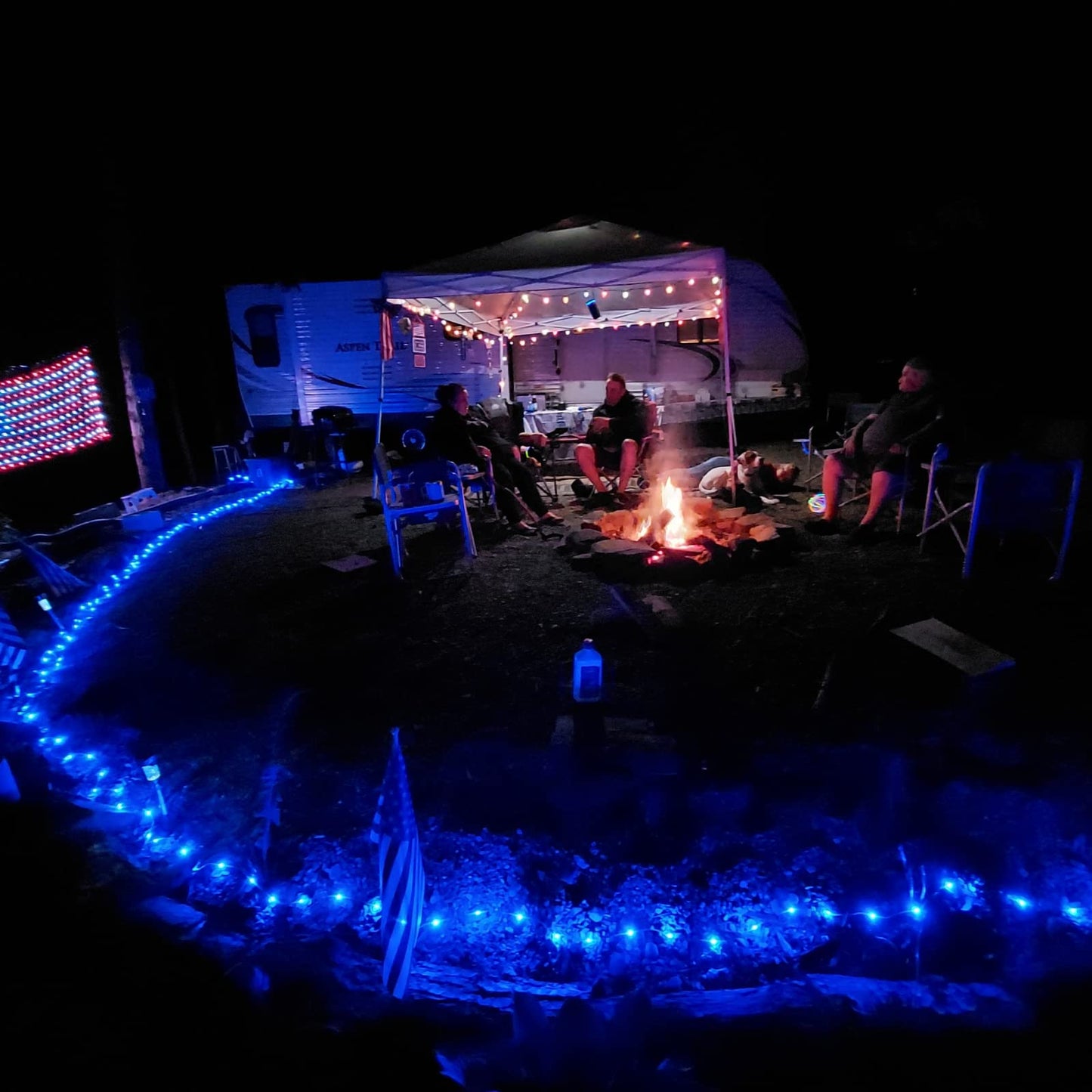 Rynx | Qitong 200 Led Blue Solar Fairy Lights - 66Ft Silver Wire Light Sources For Outdoor Decoration