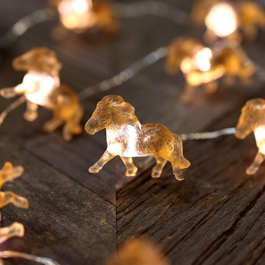 Rynx | Fairy Pony String Lights Unique Decorative Lights Horse Gifts For Girls Cute Lights 20Leds 8Ft Battery Operated For Birthday Horse Lover Xmas Thank You Party Decor