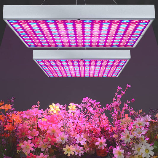 Rynx | I-Venoya LED Wax Lamp for Indoor Plants Wax Lamp 225 Leds Uv Ir Red Blue Full Spectrum 75W LED Plant Light Bulb Panel for Hydroponics Greenhouse Seedling Vegetative and Flowering (2 Pack)