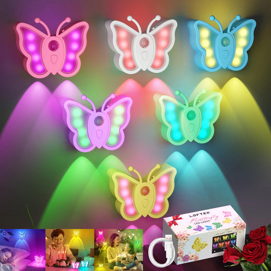 Rynx | Loftek Motion Sensor Night Light, Rechargeable Night Light, Color Changing & Dimmable, Portable & Wireless, Mounts on Wall, Nightstand