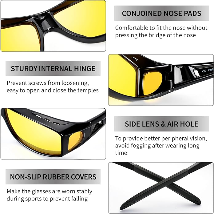 RYNX | Polarized Riding Glasses for Night Driving