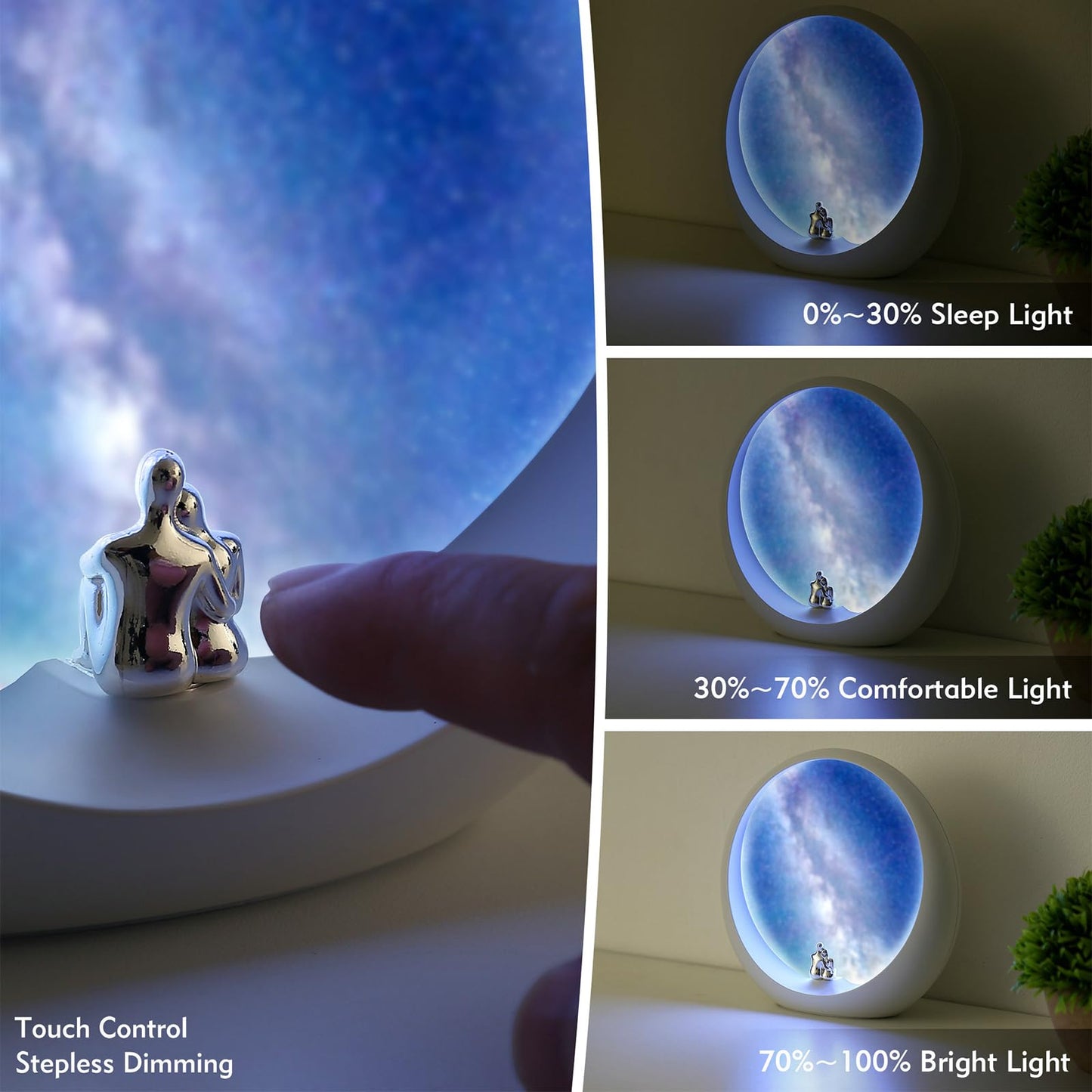 Rynx | Mamre Milky Way Lamp - Unique Night Light For Bedroom, Valentine's Day & Birthday Gift