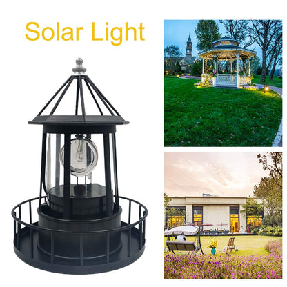 Rynx | Calidaka Solar Led Lighthouse - 360° Rotating Waterproof Garden Lighting For Outdoor Decor