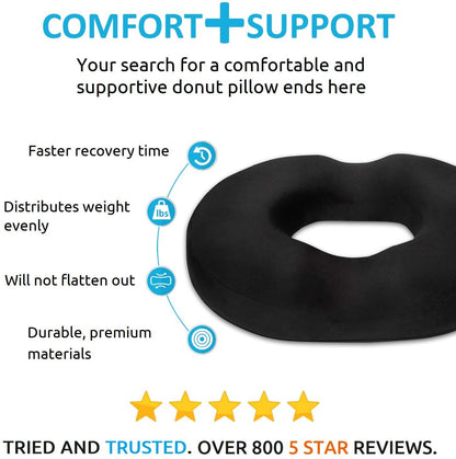 RYNX | Donut Pillow | Relief for Hemorrhoids, Coccyx, Ulcers, and Tailbone Pain
