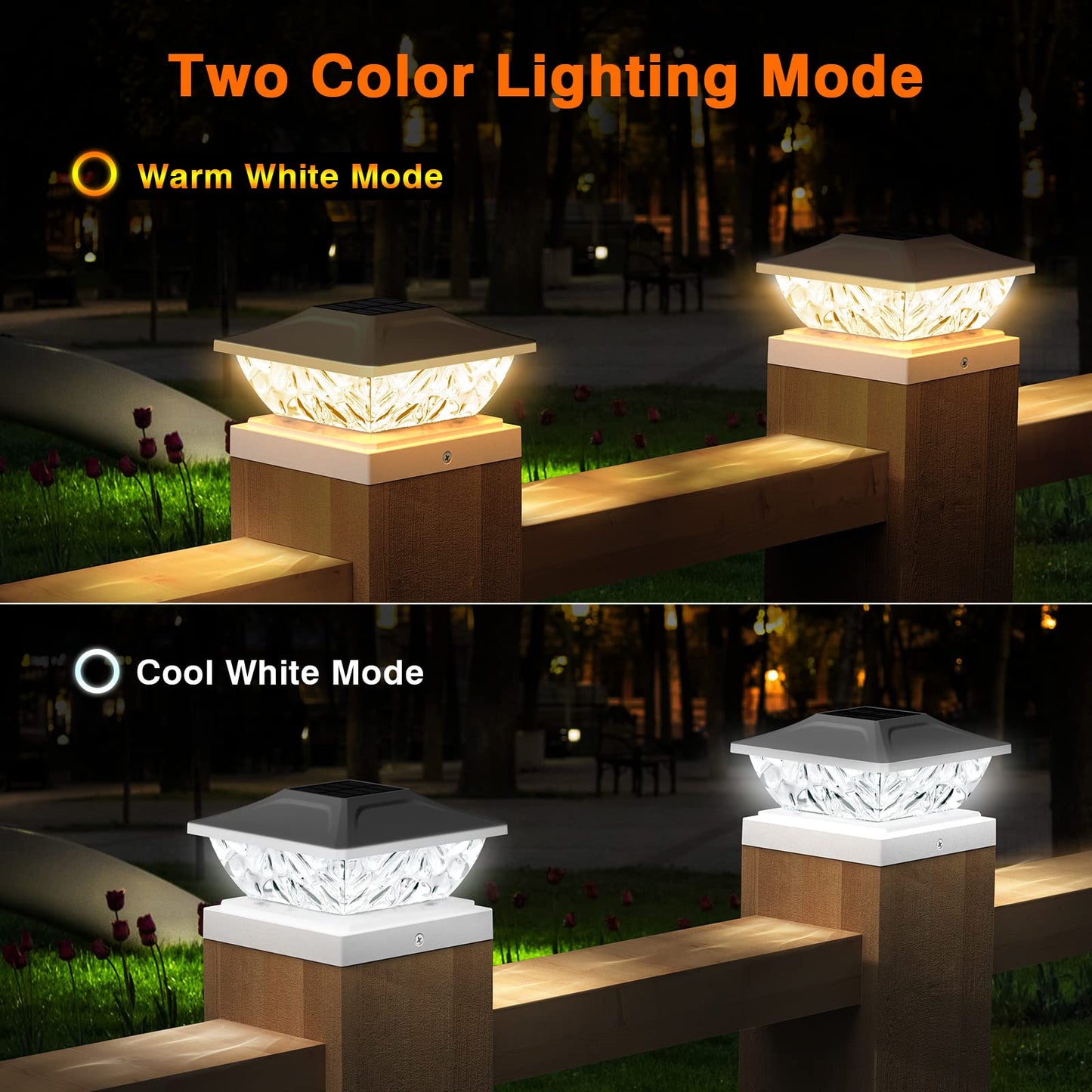Rynx | Ensli Sol Post Hat Light 4 Pack - Waterproof, 2 Modes, Fits 4X4, 4.5X
