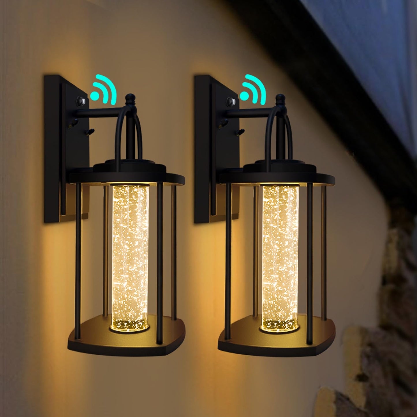 Rynx | Partphoner Black Dusk To Dawn Sensor Led Wall Light, 10W, 540 Lumen, Ip65 Waterproof, Ideal For Veranda, Garage, Patio, Hallway, Staircase, Entrance, Pathway