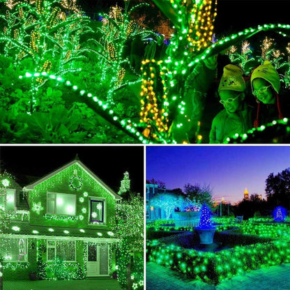 Rynx | Toodour 72Ft Green Sunny Christmas Lights, 200 LED Waterproof Light Strings For Outdoor Decoration