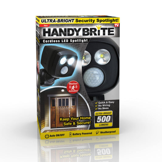 Rynx | Ontel Handy Brite 500 Lumen Motion Activated Wireless Led Security Spotlight - Weather Resistant, Battery Operated