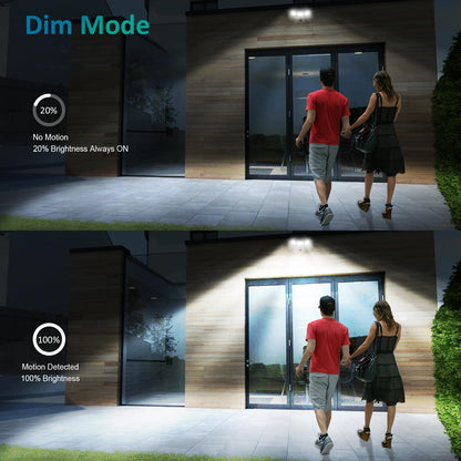 Rynx | Ustellar 55W Motion Sensor Outdoor Light With Remote Control, 5500Lm, Ip65 Waterproof, 2 Pack