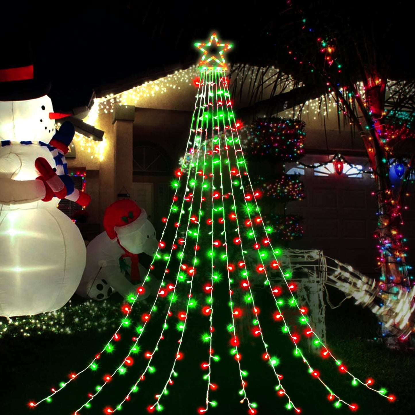 Rynx | Qulist 320Led Color Changing Star Light Sources - Waterproof Christmas Tree Toppers For Holidays