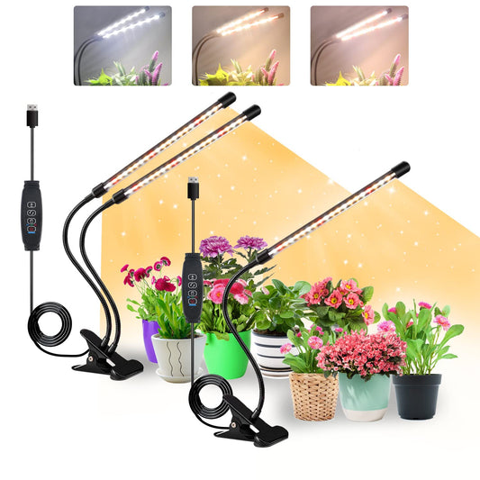 Rynx | Sdovuerc Plant Lighting, Led Grow Light With Clamp For Indoor Plant, Full Spectrum Grow Light For Seedling, Greening And Flowering (2 Pack)…