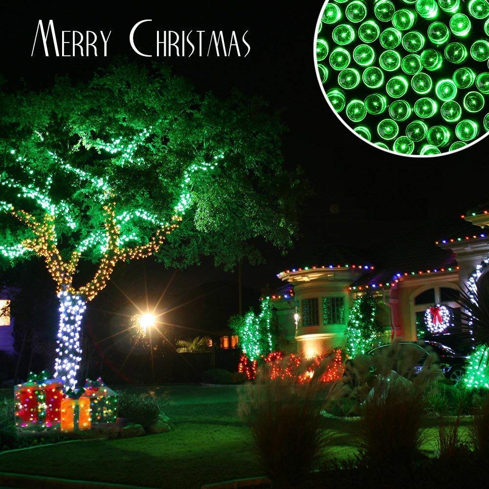 Rynx | Toodour 72Ft Green Sunny Christmas Lights, 200 LED Waterproof Light Strings For Outdoor Decoration